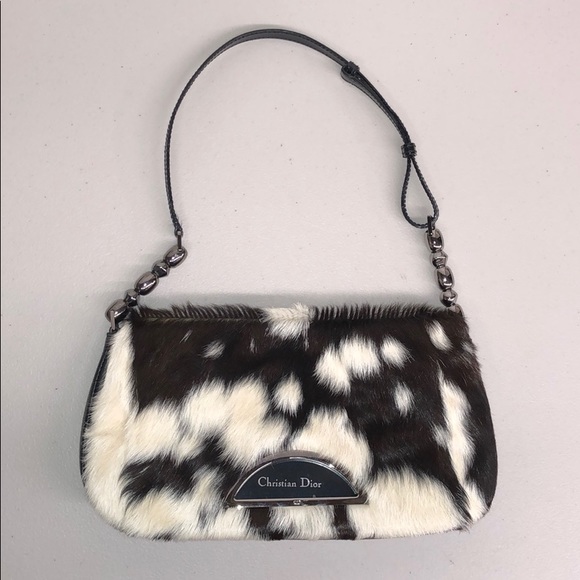 💫SOLD💫*RARE* Vintage Christian Dior Malice Pony Hair Bag - Picture 4 of 13